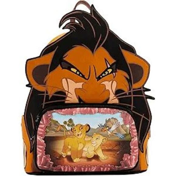 NWT Loungefly Disney Lion King Villains Scene Scar Mini Backpack - Picture 1 of 3